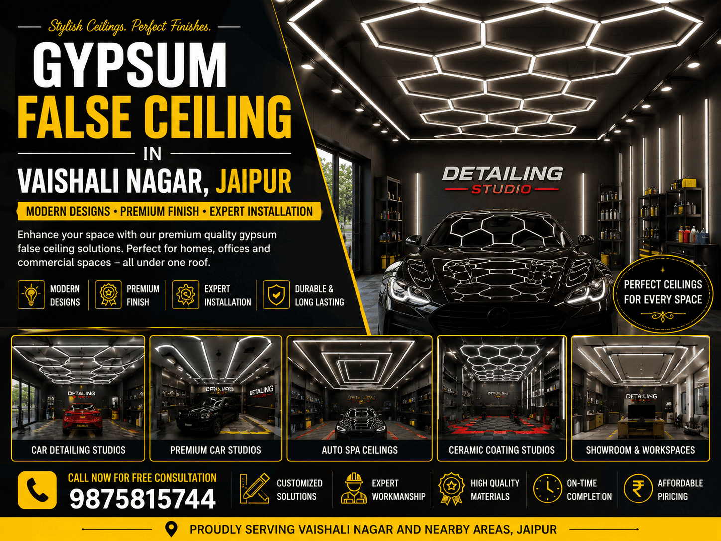 Gypsum False Ceiling in Vaishali Nagar Jaipur